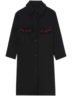 Like New Simone Rocha Embellished Single-breasted Coat UK6-8